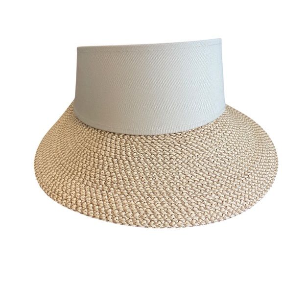 Eric Javits Women's Sun Champ Visor - Squishee Peanut Color - Picture 3 of 10
